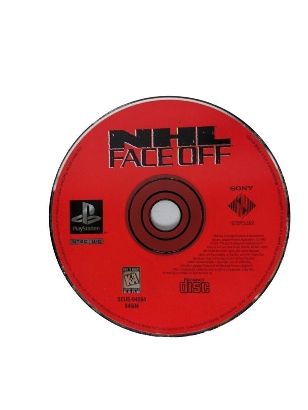 Sony PlayStation 1 NHL Face Off Game
